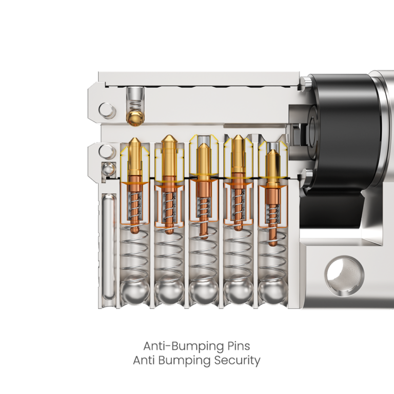 Telescopic Pin Lock Cylinder with Patented Move Roller gallery image 2