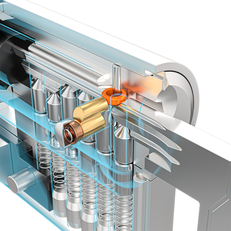 MASTER KEY SYSTEM LOCK CYLINDER WITH PATENTED MOVE ELEMENT gallery image 2