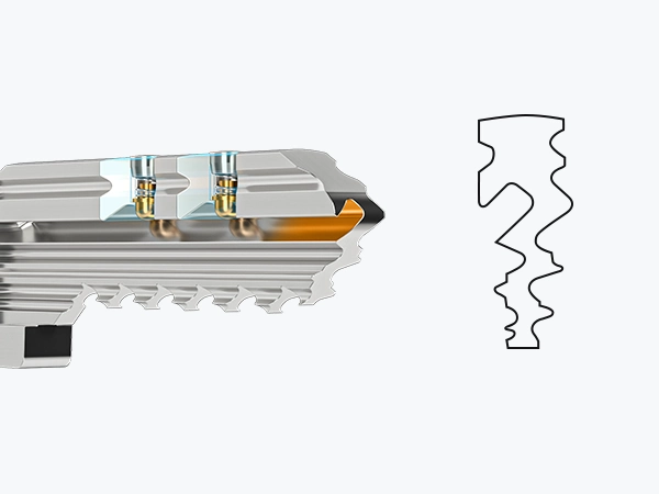 Keyway profile design illustration