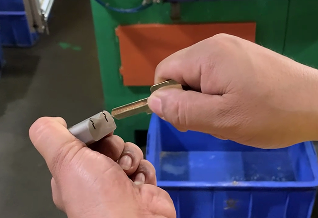 EOSYS quality inspection and lock cylinder testing process