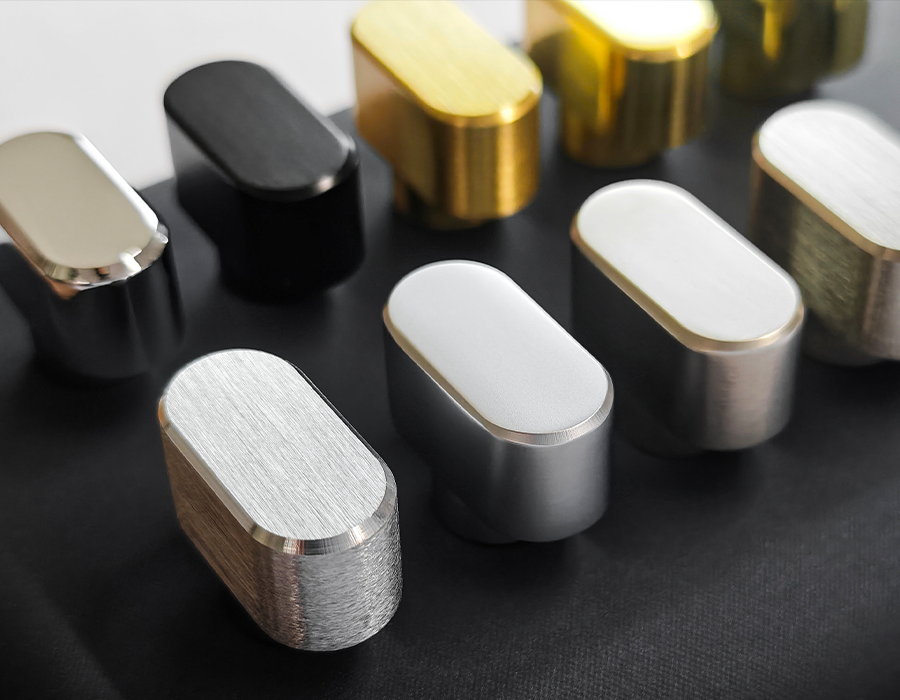 Close-up of EOSYS luxury-grade electroplated cylinder surface