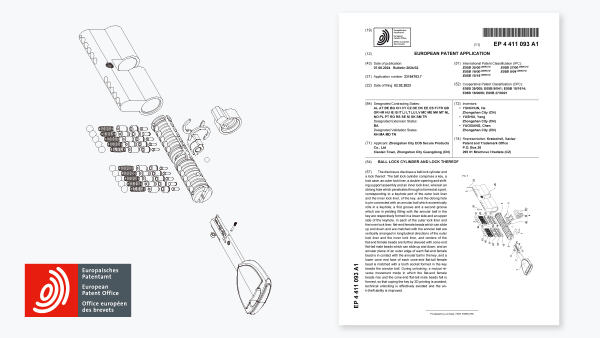 Patented security cylinder innovation